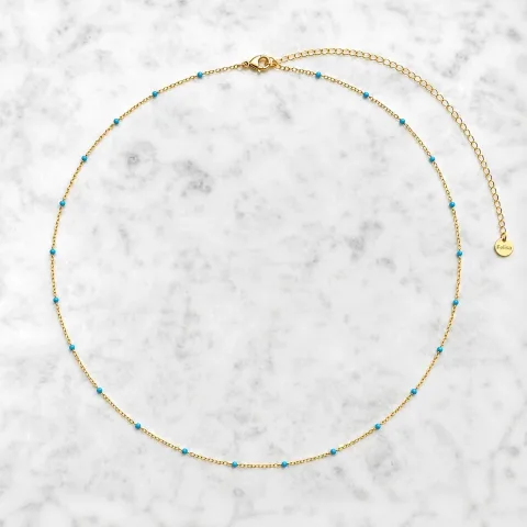 Blauwe dots buikketting