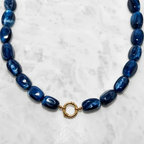 Navy kralenketting