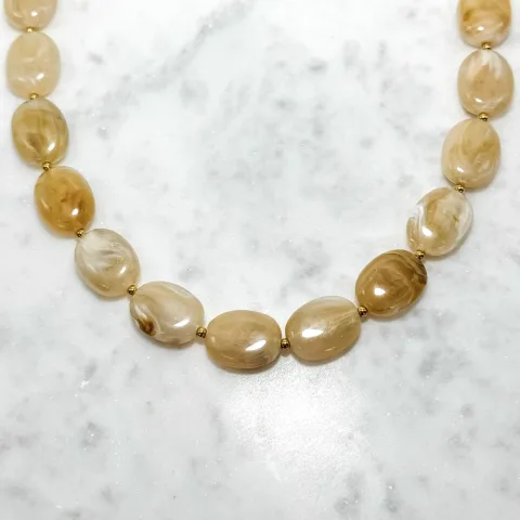 Licht bruine candy ketting | Stel Zelf Samen