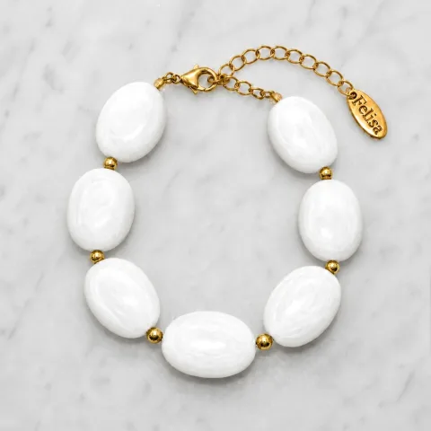 Witte candy armband