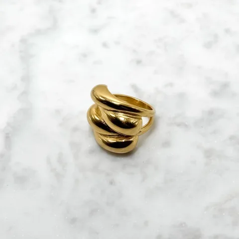 Druppel chunky ring