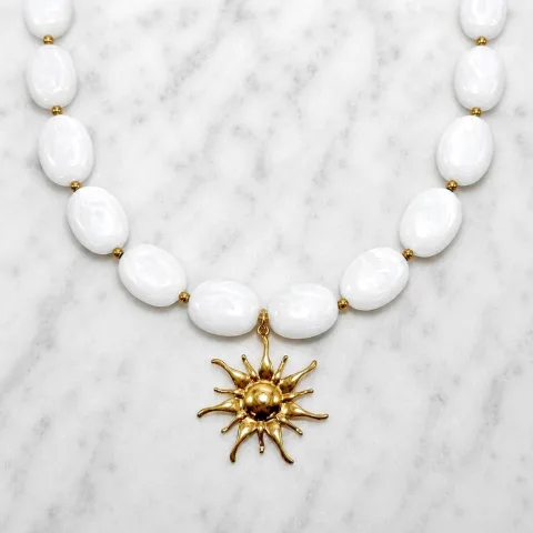 Witte zon ketting